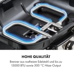 Parforce Duo 2 Gasgrill Brenner 4,4kW 15000BTU 300°C Schwarz -Klarstein 10033296 de 0005 logo