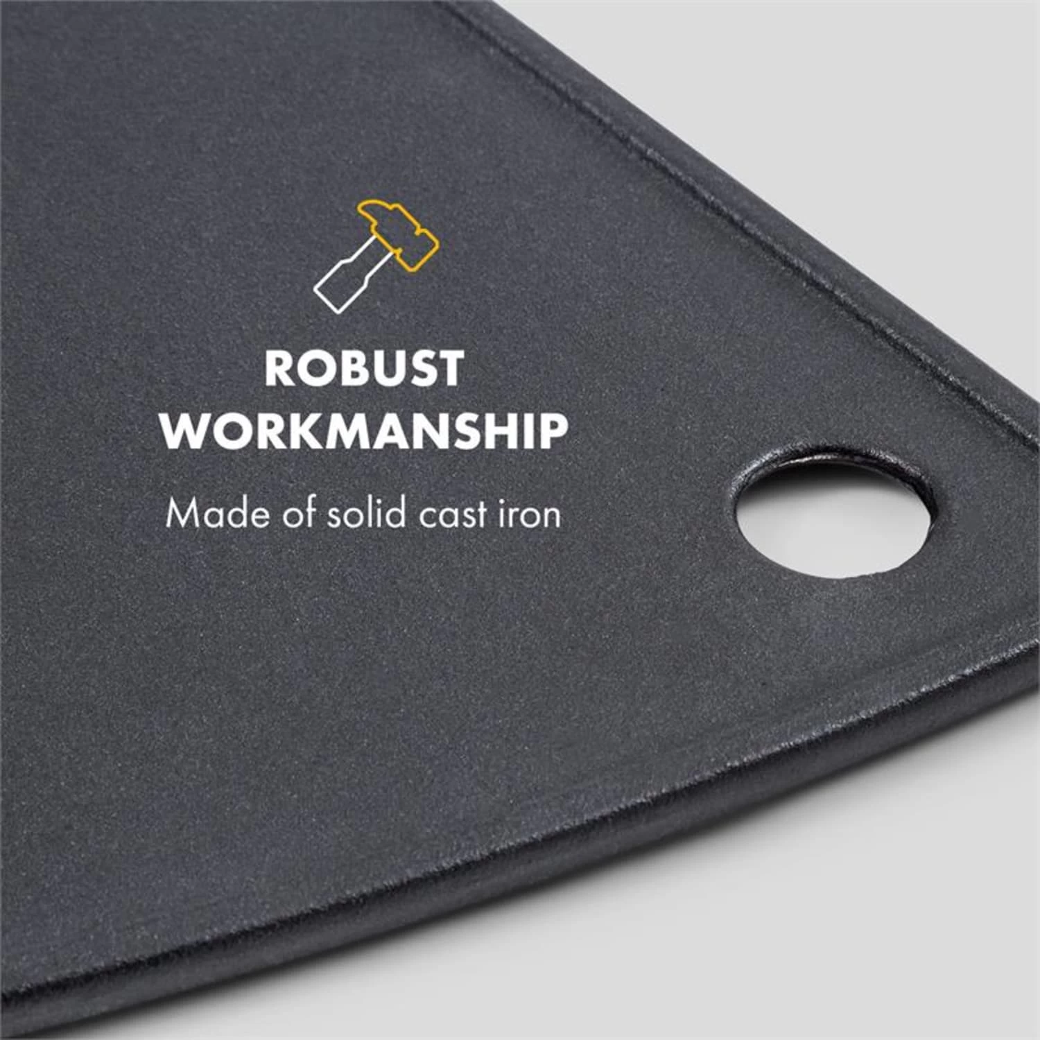 Parforce Grillplatte Glatt Zubehör Gusseisen Fettablauf Schwarz 5 Parforce Grillplatte Glatt Zubehör Gusseisen Fettablauf Schwarz – Bild 3