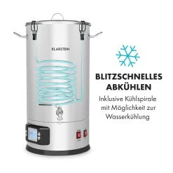 Maischfest Maischekessel 5 Teile 1500/3000W 30l LCD Edelstahl 15 Maischfest Maischekessel 5 Teile 1500/3000W 30l LCD Edelstahl -Klarstein 10033340 de 0005 logo
