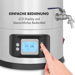 Maischfest Maischekessel 5 Teile 1500/3000W 30l LCD Edelstahl 17 Maischfest Maischekessel 5 Teile 1500/3000W 30l LCD Edelstahl -Klarstein 10033340 de 0007 logo