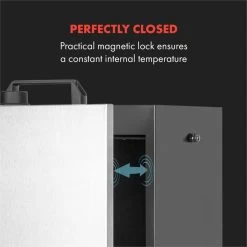 Flintstone Steel Räucherofen 1600 W Integriertes Thermometer Edelstahl -Klarstein 10033372 yy 0005 logo Klarstein Flintstone Steel Raeucherofen Edelstahl