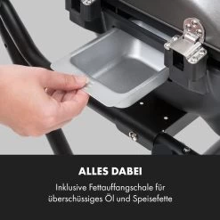Tafelspitz Elektrogrill 2000/2400 W Antihaftbeschichtung Faltbar Mobil -Klarstein 10033448 de 0007 logo