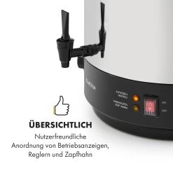 KonfiStar 40 Einkochautomat Getränkespender 2500W 40L Edelstahl -Klarstein 10033524 de 0006 logo