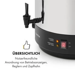 KonfiStar 60 Einkochautomat Getränkespender 2500W 60L 110°C 120min -Klarstein 10033526 de 0006 logo