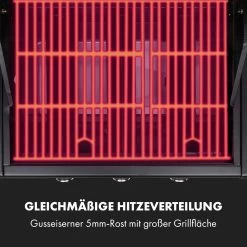 Gazooka 3.0T BBQ Grill 3x3kW Brenner 4 Rollen Edelstahl -Klarstein 10033533 de 0006 logo