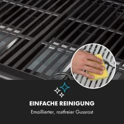 Gazooka 3.0T BBQ Grill 3x3kW Brenner 4 Rollen Edelstahl -Klarstein 10033533 de 0010 logo