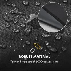 Hot & Hot Wetterschutzhaube 600D Canvas 30/70% PE/PVC Schwarz -Klarstein 10033537 yy 0005 logo Klarstein Hot and Hot Wetterschutzhaube schwarz