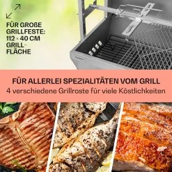 Sauenland Pro Spanferkelgrill Drehspieß 13W 4 Rollen Edelstahl 12 Sauenland Pro Spanferkelgrill Drehspieß 13W 4 Rollen Edelstahl -Klarstein 10033566 de 0004 usp
