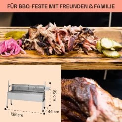 Sauenland Pro Spanferkelgrill Drehspieß 13W 4 Rollen Edelstahl 14 Sauenland Pro Spanferkelgrill Drehspieß 13W 4 Rollen Edelstahl -Klarstein 10033566 de 0006 usp