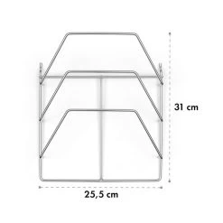 Vendetta 3.0 TI Rack Verchromter Stahl Einfach Anzubringen Zubehör -Klarstein 10033618 yy 0004 logo Klarstein Vendetta TI Rack