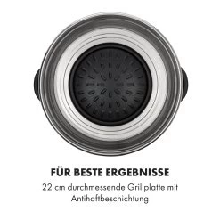 Szechuan Hot Pot Und Grillplatte 5l Vol. 1350 W, 600 W Rot -Klarstein 10033779 de 0004 logo