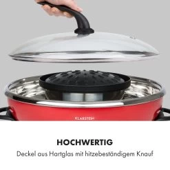 Szechuan Hot Pot Und Grillplatte 5l Vol. 1350 W, 600 W Rot -Klarstein 10033779 de 0006 logo