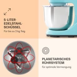 Bella Pico 2G Küchenmaschine 1200W 1,6PS 6 Stufen 5 Liter -Klarstein 10033805 de 0004 logo