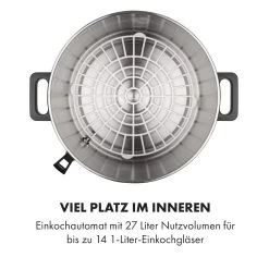 Lady Marmalade Einkochautomat Getränkespender 27L 100°C 12h Edelstahl -Klarstein 10033825 de 0008 logo