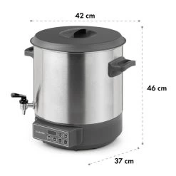 Lady Marmalade Einkochautomat Getränkespender 27L 100°C 12h Edelstahl -Klarstein 10033825 yy 0010 logo Klarstein Lady Marmalade Einkochautomat