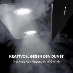 Alina Dunstabzugshaube 90cm 600 M³/h LED-Display Ambientelicht Schwarz -Klarstein 10034106 de 0005 logo