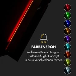 Alina Dunstabzugshaube 90cm 600 M³/h LED-Display Ambientelicht Schwarz -Klarstein 10034106 de 0006 logo