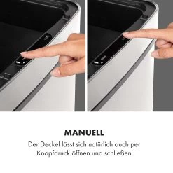 Touchless Müllsammler Sensor 72L 4 Behälter ABS PP Edelstahl Gebürstet -Klarstein 10034128 de 0008 logo