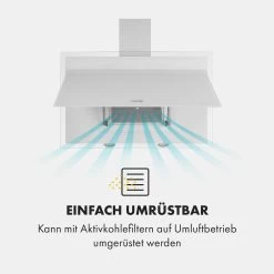 Mirage 90 Dunstabzugshaube 550 M³/h Touch-Panel Ambient EEC A++ Weiß 18 Mirage 90 Dunstabzugshaube 550 M³/h Touch-Panel Ambient EEC A++ Weiß -Klarstein 10034152 de 0006 logo