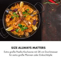 Delicatessa 3 Induktionskochfeld 3 Zonen 5800W Glaskeramik Schwarz -Klarstein 10034193 de 0003 logo