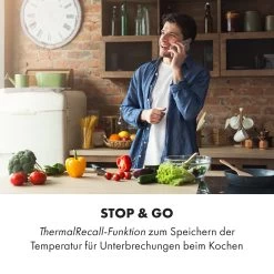 Delicatessa 3 Induktionskochfeld 3 Zonen 5800W Glaskeramik Schwarz -Klarstein 10034193 de 0007 logo