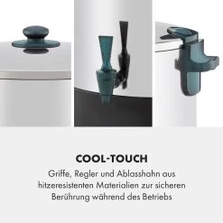 KonfiStar 40 Digital Einkocher Getränkespender 2500W 40L 100°C 180min 16 KonfiStar 40 Digital Einkocher Getränkespender 2500W 40L 100°C 180min -Klarstein 10034239 de 0005 logo