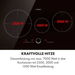 Delicatessa 80 Einbaukochfeld Induktion 3 Zonen 7400W Glaskeramik -Klarstein 10034243 de 0004 logo