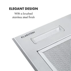 Simplica Dunstabzugshaube Einbau 52cm Abluft: 400 M³/h LED Edelstahl -Klarstein 10034255 yy 0008 logo Klarstein Simplica Dunstabzugshaube 52cm Edelstahl