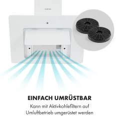 Sofia 60 Dunstabzugshaube Kopffrei 300 M³/h Touch-Control Glasfront -Klarstein 10034259 de 0006 logo