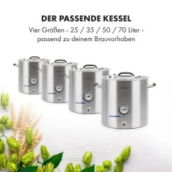 Brauheld Pur 25 Maischekessel 25 Liter Ohne Heizelement Edelstahl -Klarstein 10034266 de 0007 logo