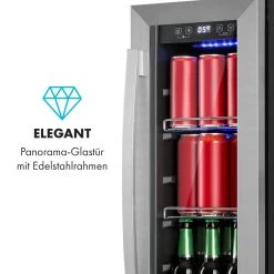 Beerlager 56 Getränkekühlschrank 56l 20 Fl. Glastür Touch-Bedienfeld Edelstah -Klarstein 10034269 de 0006 logo
