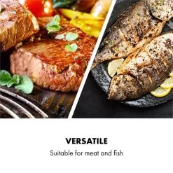 AeroVital Cube Chef Heißluftfritteuse Steak-Käfig Zubehör Edelstahl -Klarstein 10034408 yy 0003 logo Klarstein AeroVital Cube Chef Steak Kaefig