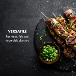 AeroVital Cube Chef Heißluftfritteuse Spießrost Zubehör Edelstahl 9 AeroVital Cube Chef Heißluftfritteuse Spießrost Zubehör Edelstahl -Klarstein 10034409 yy 0004 logo Klarstein AeroVital Cube Chef Spiessrost