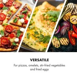 AeroVital Cube Chef Pizzateller Hoher Grilleinsatz Zubehör Edelstahl -Klarstein 10034411 yy 0003 logo Klarstein AeroVital Cube Chef Pizzateller