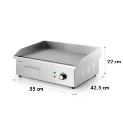 Grillmeile 3000G Elektrogrill 3000W Grillplatte 54,5x35cm Glatt -Klarstein 10034447 yy 0009 logo Klarstein Grillmeile 3000G Pro Elektrogrill glatt