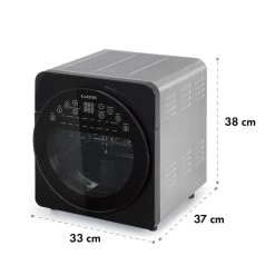 AeroVital Easy Touch Heißluftfritteuse 1700W 14l Timer 16 Programme Metallic / Schwarz -Klarstein 10034451 yy 0008 logo Klarstein AeroVital easy touch Heissluftfritteuse