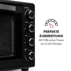 Masterchef 60 Mini-Backofen 60l 2000W 100-230 °C Timer Schwarz -Klarstein 10034498 de 0005 logo