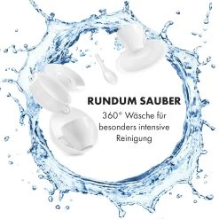 Azuria Geschirrspülmaschine 1380W 6,5L 6 Gedecke Schwarze Glasfront -Klarstein 10034510 de 0006 logo