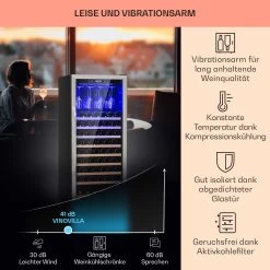 Vinovilla Grande 127 Built-in Uno Weinkühlschrank 320 Ltr 127 Fl. LED -Klarstein 10034524 DE 0004 usp