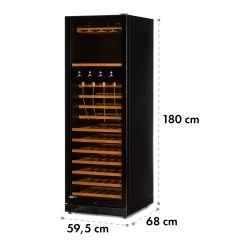 First Class 129 Weinkühlschrank 4 Dispenser 129Fl 5-22°C Touch Glastür -Klarstein 10034565 yy 0009 logo