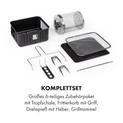 AeroVital Fry Heißluftfritteuse 1500W 10l Timer 9 Programme -Klarstein 10034575 de 0008 logo