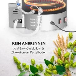 Brauheld Pro Maischekessel 2500W 30L 30-100°C Umwälzpumpe Edelstahl -Klarstein 10034586 de 0005 logo