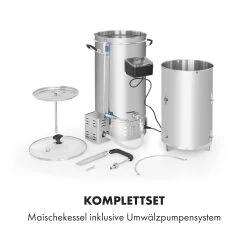 Brauheld Pro Maischekessel 2500W 30L 30-100°C Umwälzpumpe Edelstahl -Klarstein 10034586 de 0006 logo