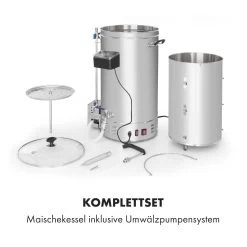 Brauheld Pro Maischekessel 2500W 35L 30-100°C Umwälzpumpe Edelstahl -Klarstein 10034587 de 0006 logo