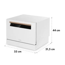 Lagoona Geschirrspülmaschine 1380W 6,5L 6 Gedecke Touch -Klarstein 10034631 yy 0011 logo Klarstein Lagoona Geschirrspuelmaschine weiss