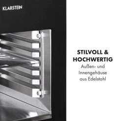 Hannibal Hochtemperaturgrill Indoor 2.200W 850°C Edelstahl Schwarz -Klarstein 10034804 de 0007 logo