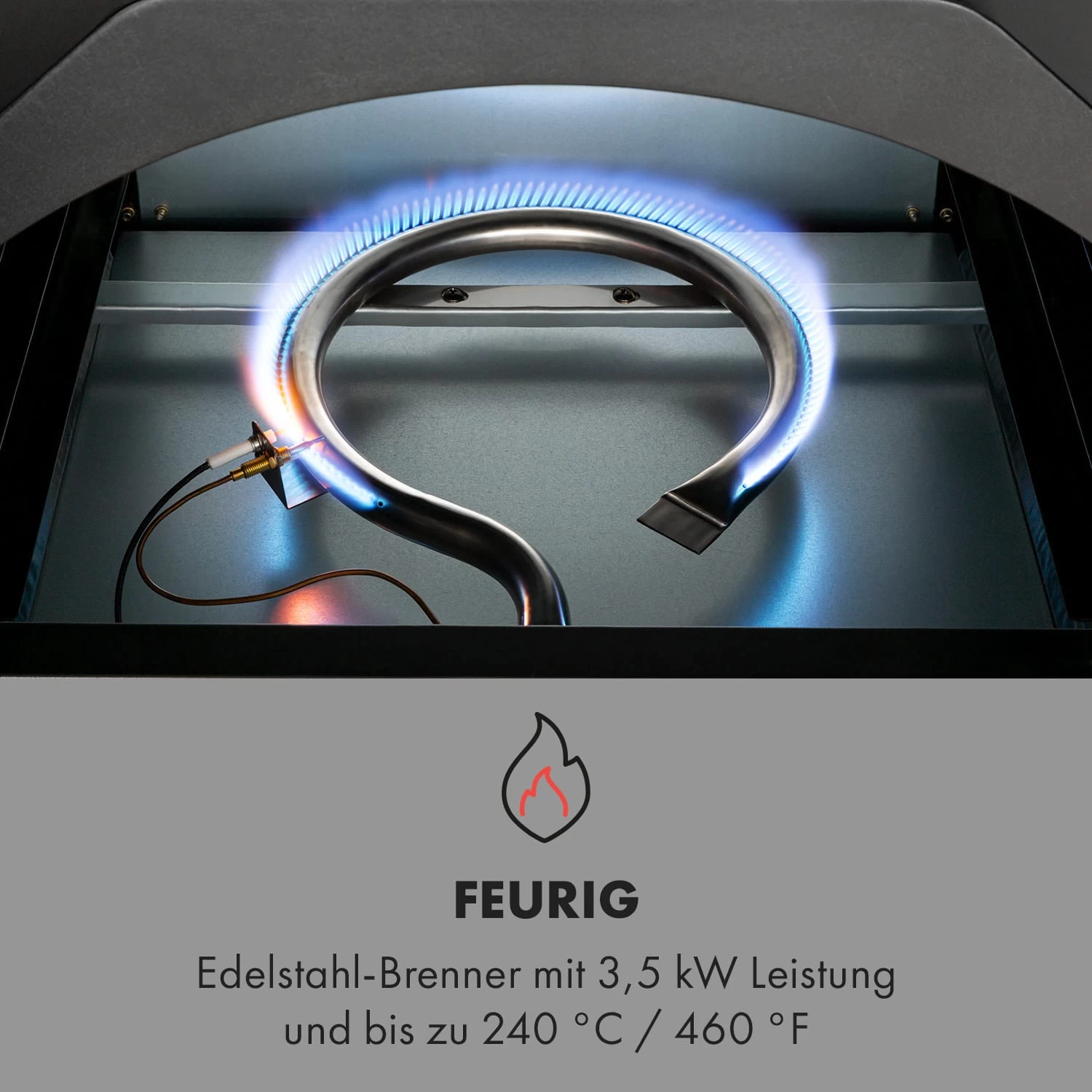 Pizzaiolo Pro Pizza-Gasgrill 76x143x66cm Schamottestein Stahl Mobil 7 Pizzaiolo Pro Pizza-Gasgrill 76x143x66cm Schamottestein Stahl Mobil – Bild 5