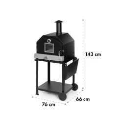 Pizzaiolo Pro Pizza-Gasgrill 76x143x66cm Schamottestein Stahl Mobil 21 Pizzaiolo Pro Pizza-Gasgrill 76x143x66cm Schamottestein Stahl Mobil -Klarstein 10034844 yy 0010 logo