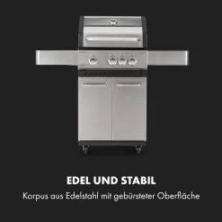 Valkyrie Gasgrill 3x3,2 + 2,9 KW Sichtfenster 54x42 Cm Grill Edelstahl 15 Valkyrie Gasgrill 3x3,2 + 2,9 KW Sichtfenster 54x42 Cm Grill Edelstahl -Klarstein 10034845 de 0004 logo