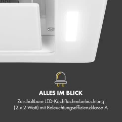 Hektor Eco Dunstabzugshaube Lüfterbaustein 52 Cm 566 M³/h Touch Glas -Klarstein 10034865 de 0006 logo